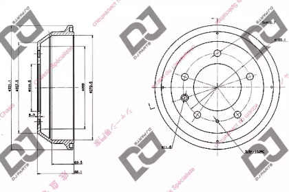 Тормозный барабан DJ PARTS BR1051